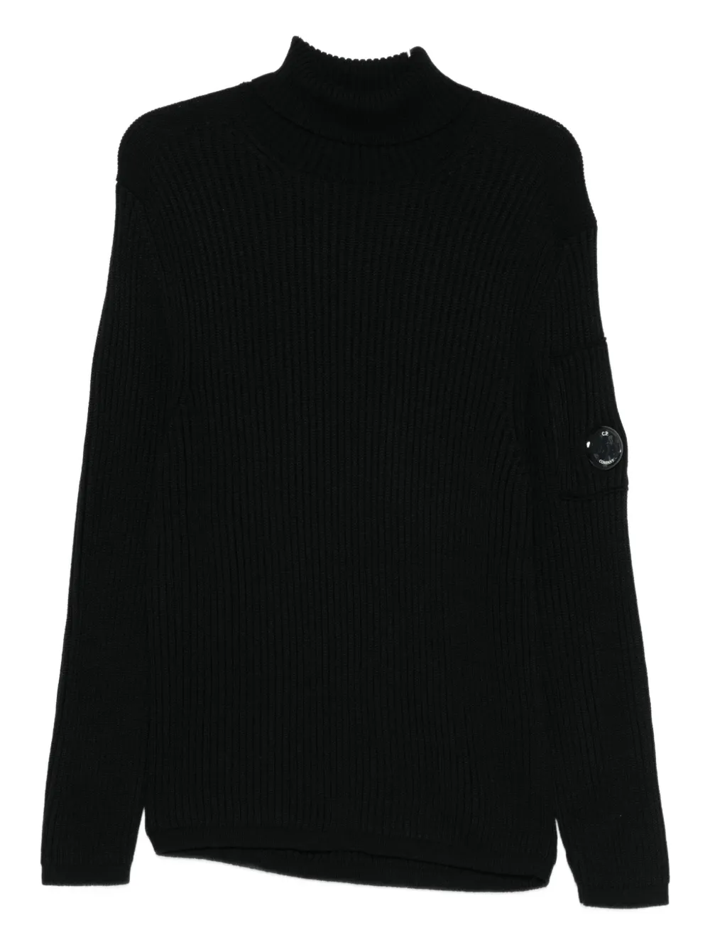 

Водолазка в рубчик C.P. Company, черный