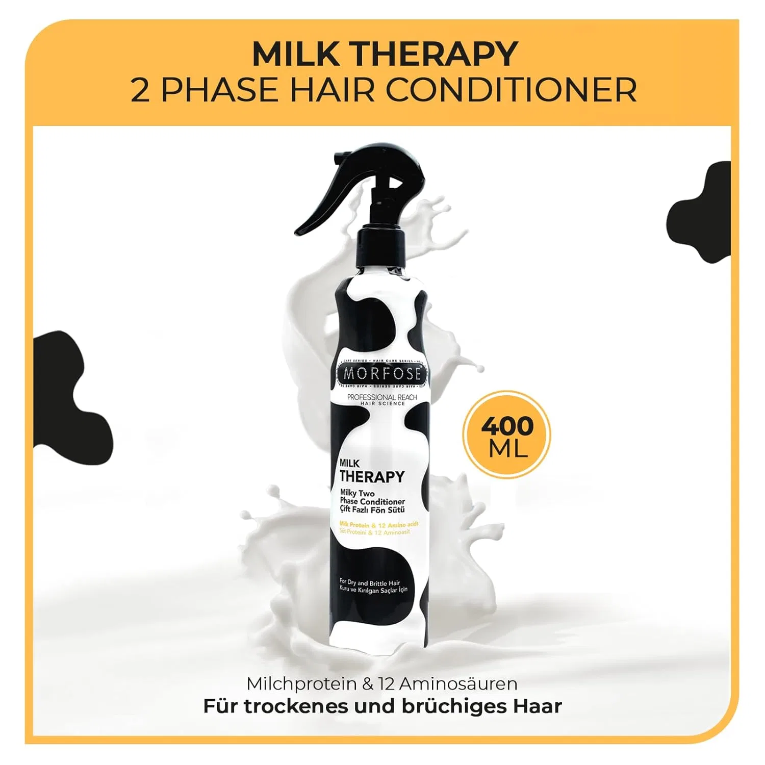 Двухфазный кондиционер «Milk Therapy» 400 мл от MORFOSE — фото 2