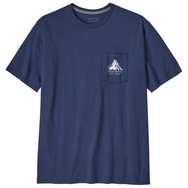 

Футболка Chouinard crest pocket responsibili-tee - t-shirt Patagonia, синий