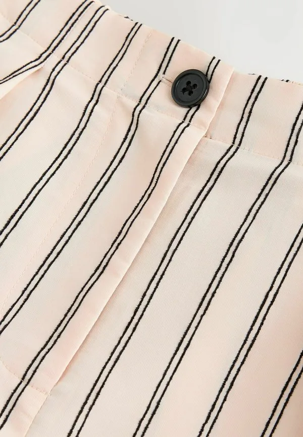 Шорты до колена из синели стандартного кроя Next, Pink Black Stripe — фото 2