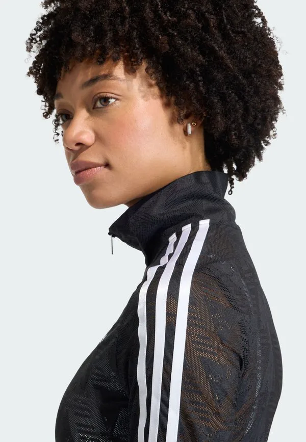 Классическая тренировочная куртка firebird для легкой атлетики Adidas Originals, Black — фото 4