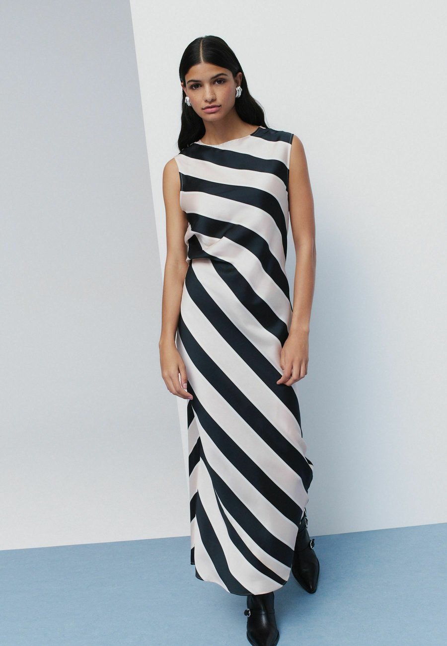 

Платье Next Day dress, Black And Neutral Stripe/Black