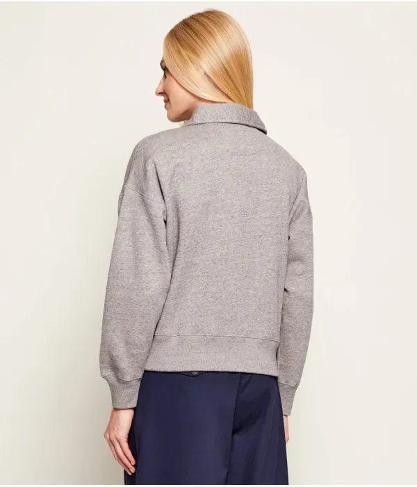 Толстовка loose fit Polo Ralph Lauren, серый — фото 3