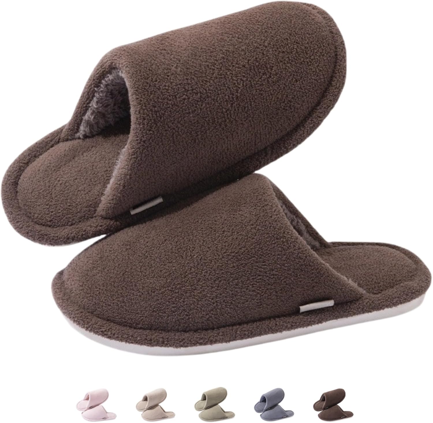 

Домашние тапочки для женщин и мужчин, уютные хлопковые тапочки, легкие и мягкие для спальни, парные, для путешествий, переносные, с нескользящей подошвой, зимние теплые тапочки Iwhgrmp, хаки