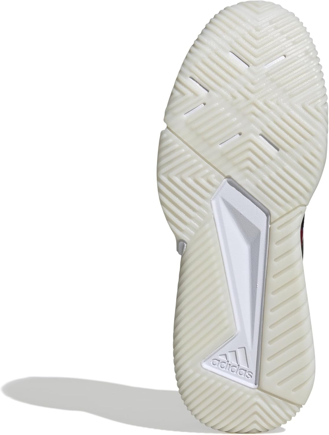 Мужские кроссовки Adidas Courtquick Padel, белый/черный/красный — фото 4