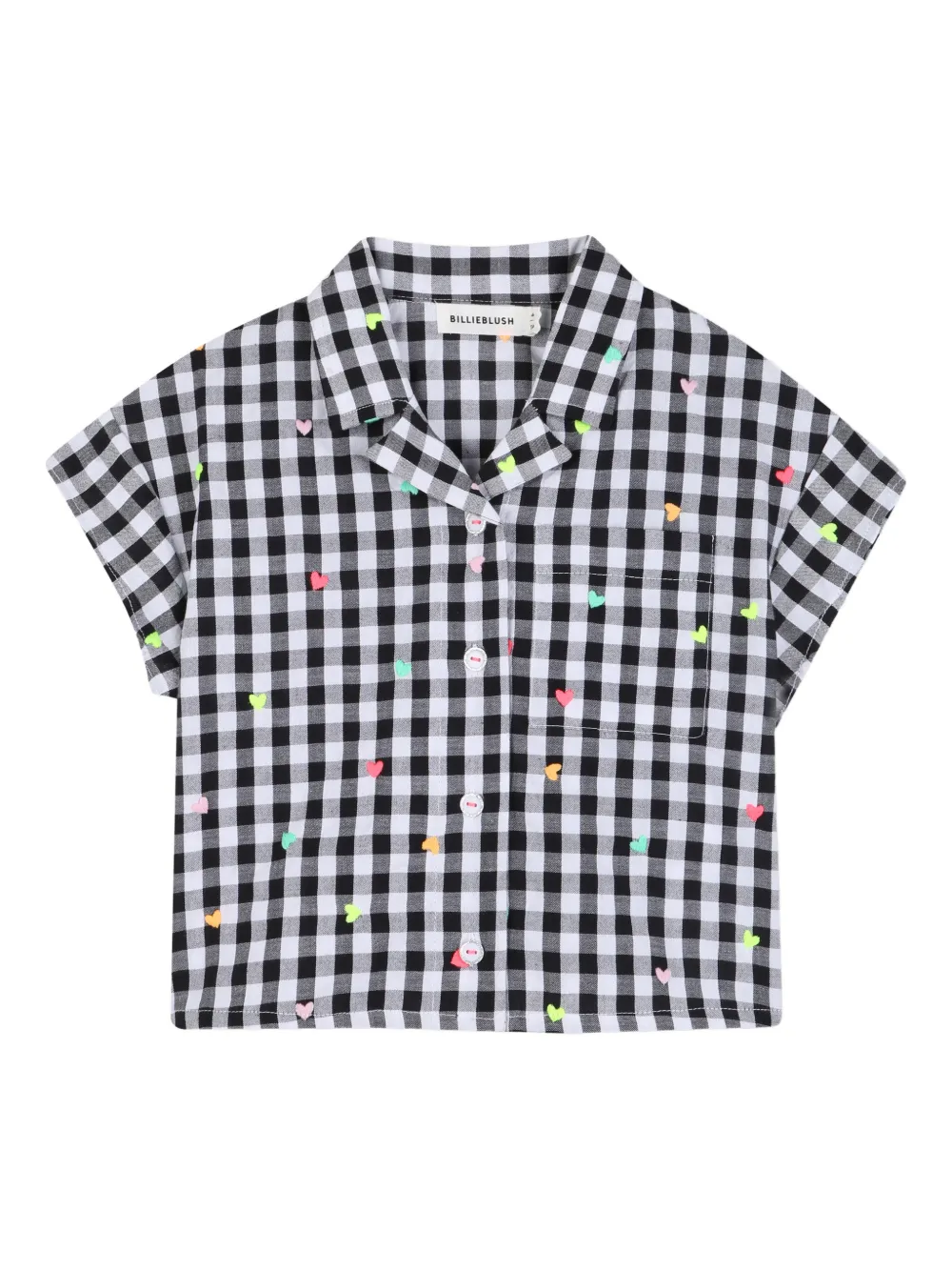 

Декорированная рубашка в клетку Billieblush, черный