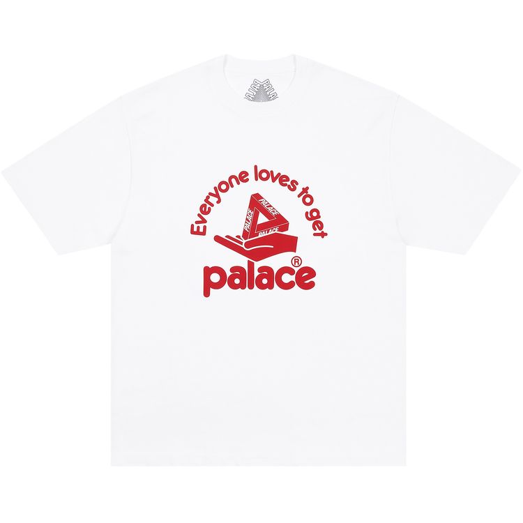 

Футболка Palace Hand Out белого цвета, Белый, Футболка Palace Hand Out белого цвета
