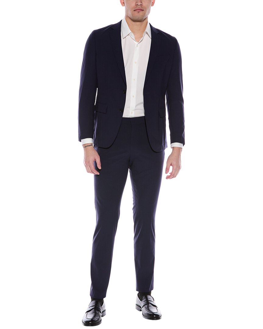 

Куртка BOSS Hugo Boss Slim Fit из смесовой шерсти, синий