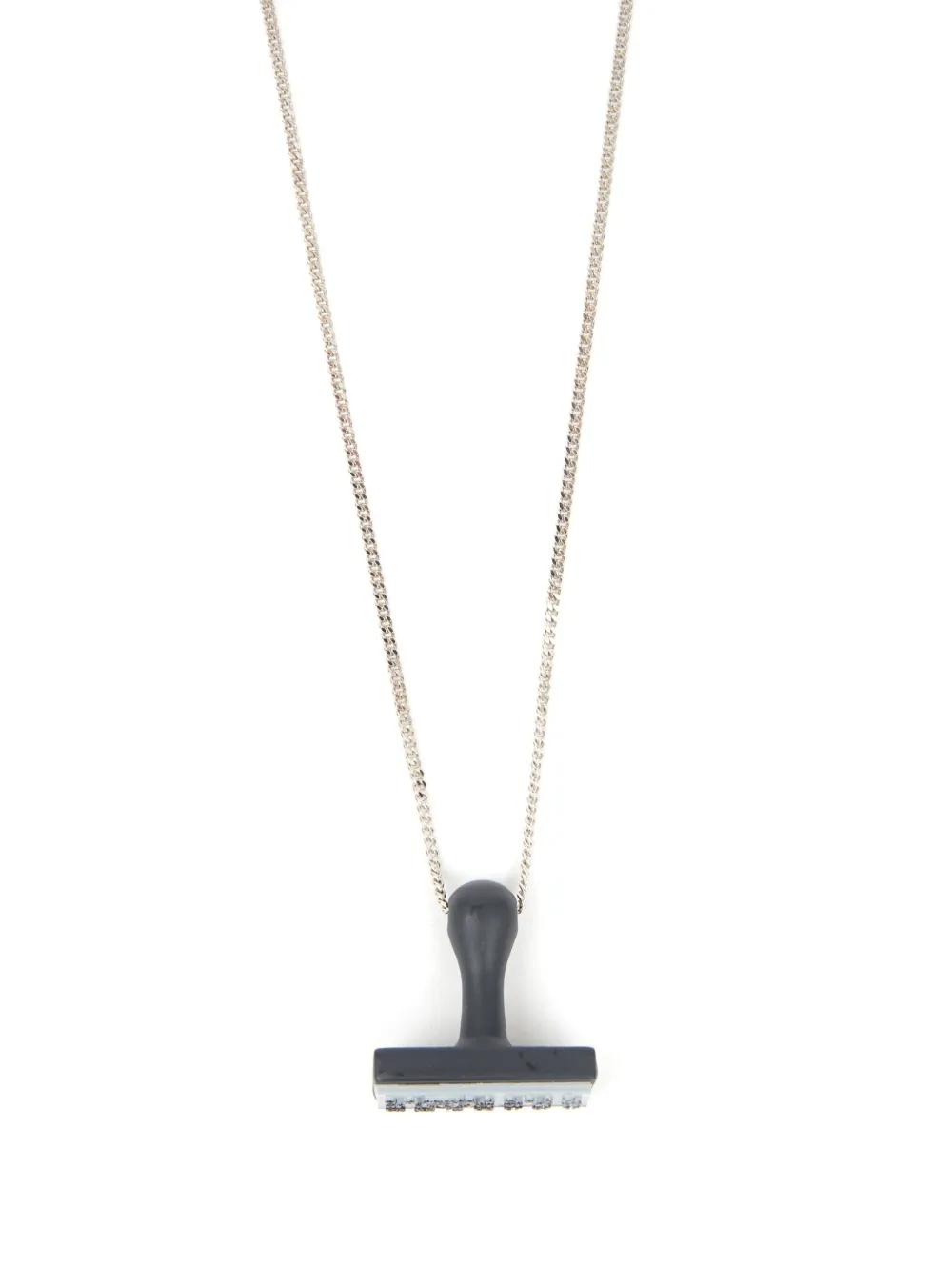 

Колье Stamp с подвеской MM6 Maison Margiela, серебяный