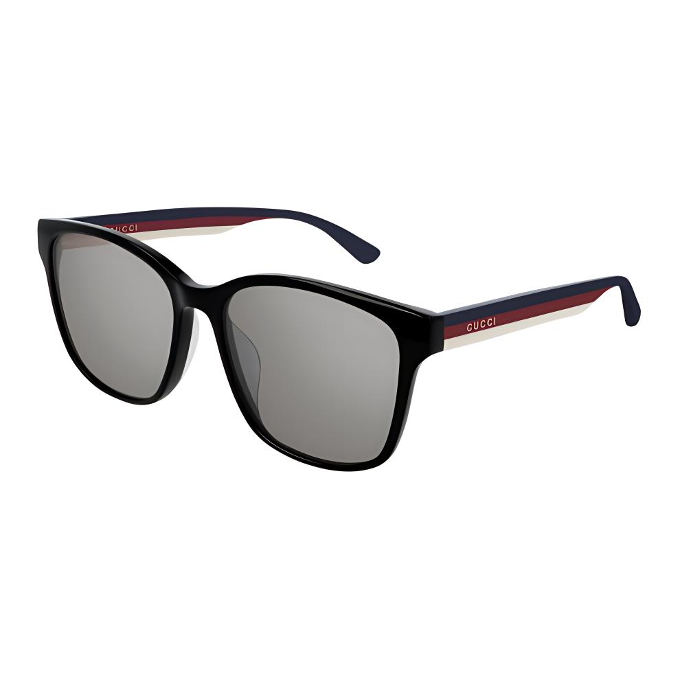

GUCCI Ацетатные квадратные солнцезащитные очки мужские черные, Black
