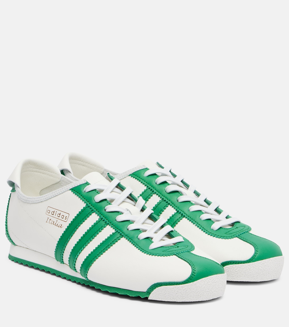 Кожаные кроссовки Italia 60s Adidas, Green/White