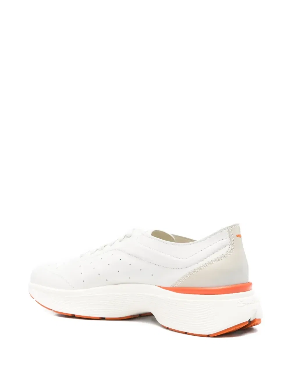 Кроссовки Easy Bounce с перфорированными вставками Santoni, белый — фото 3