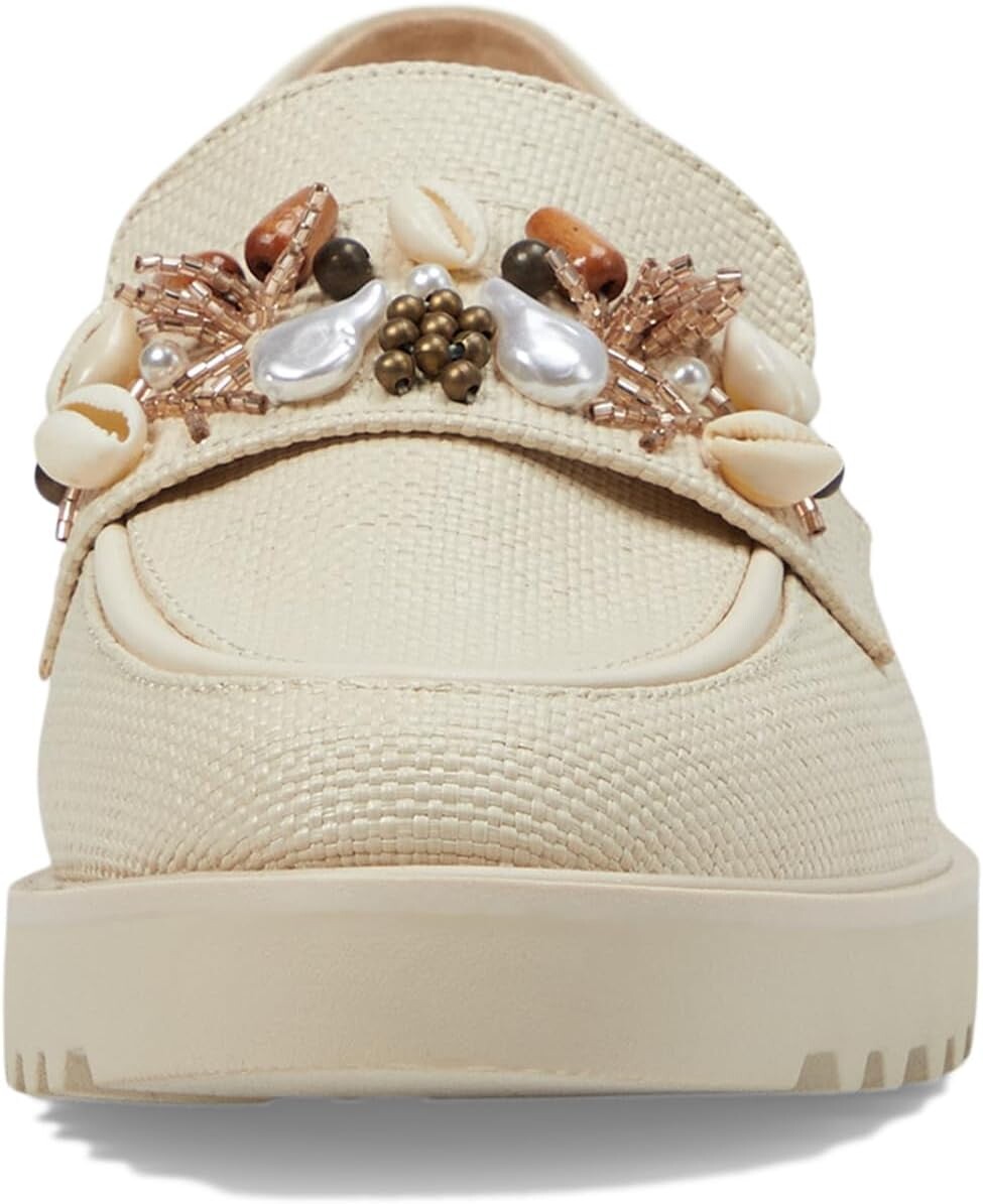 Лоферы Franco Sarto Carolynn Shell Lug Sole Loafers, цвет Cream Beige Shell Detail — фото 2
