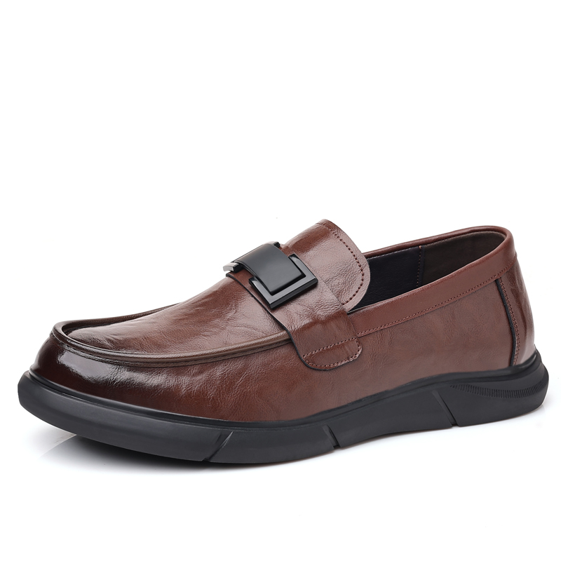 

Poitulas Мужские повседневные туфли мужские низкие черно-коричневые коричневые, цвет Brown