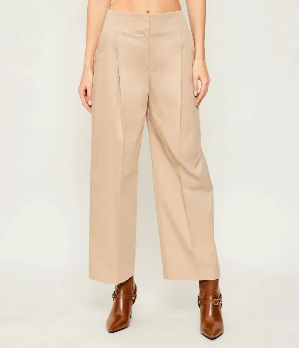 Брюки Тулотта relaxed fit Boss, бежевый