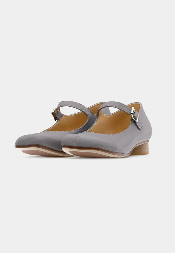 Балетки с ремешком на щиколотке Mm6 Maison Margiela, Grey — фото 3