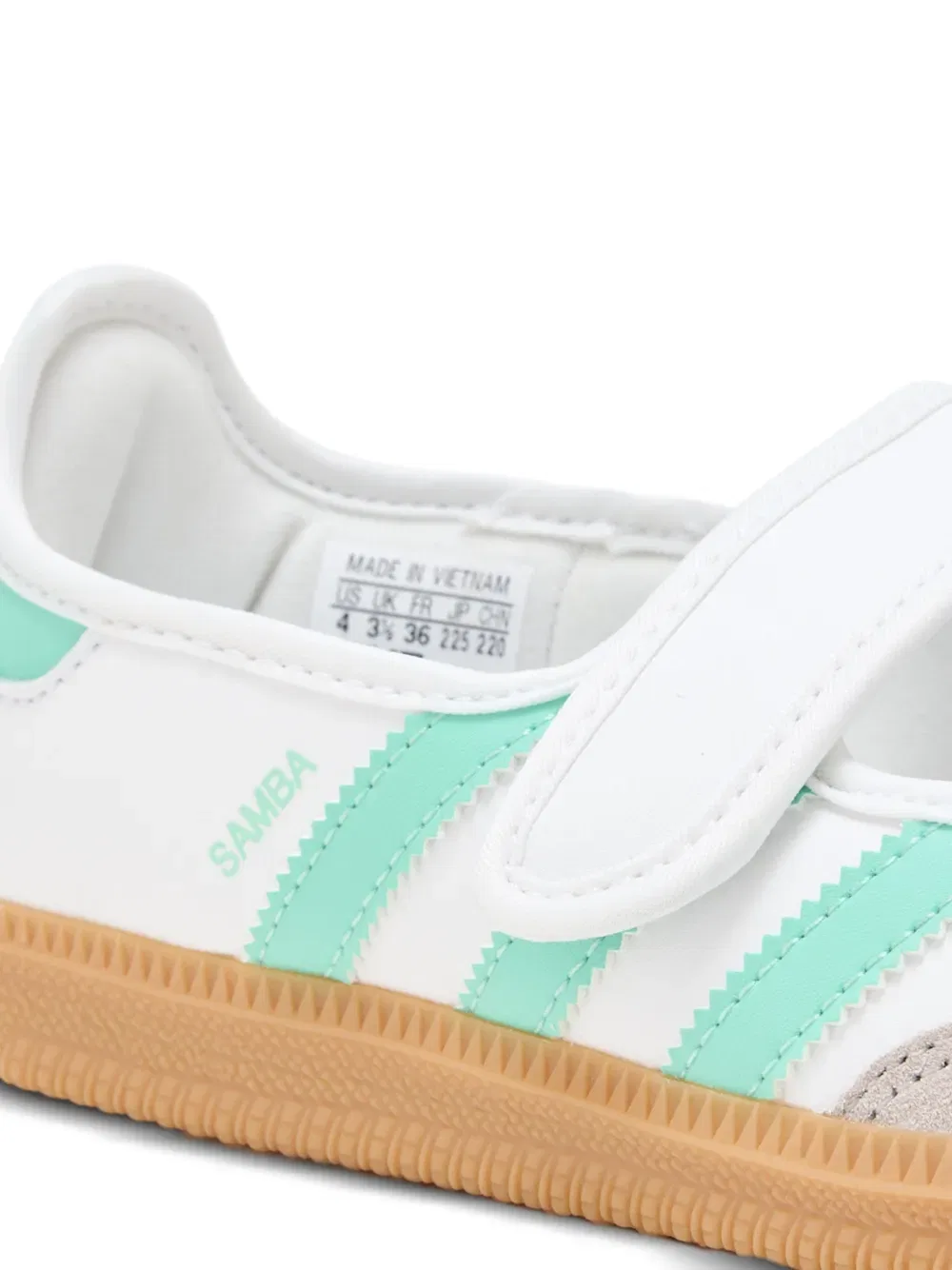 Балетки самба Adidas Kids, белый — фото 4