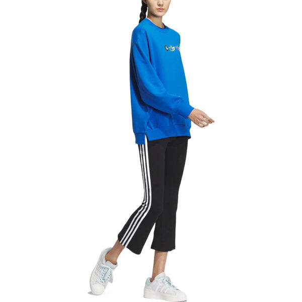 Свитера оригиналы v day crew свитшот Adidas, синий — фото 4