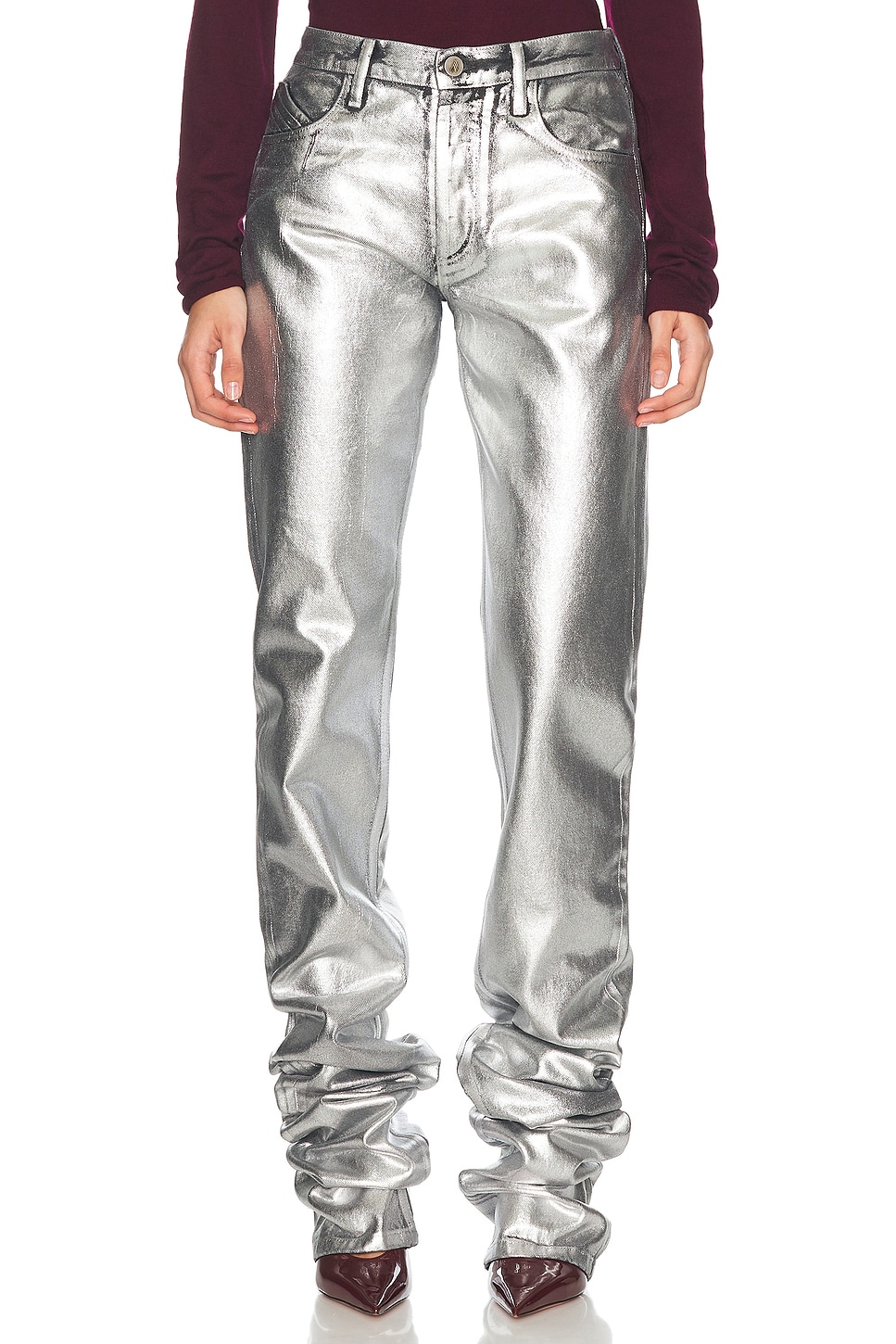 

Длинные джинсы The Attico, Silver