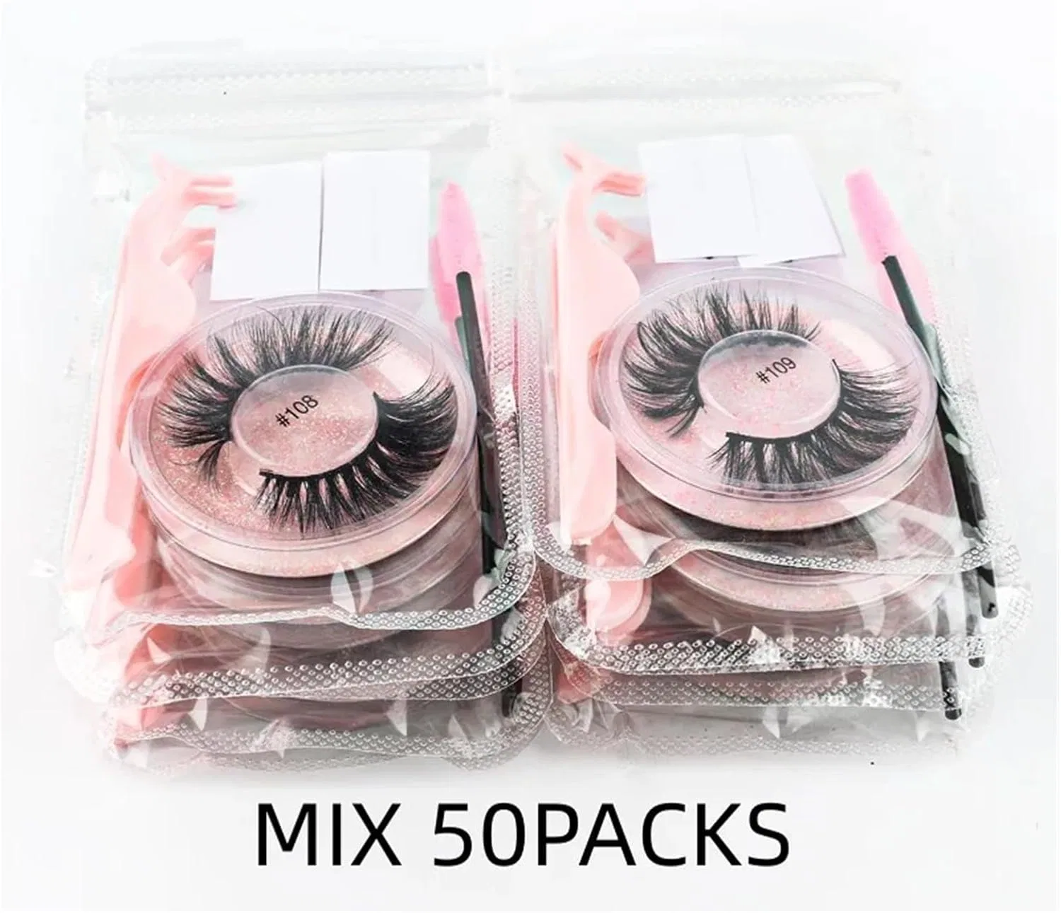 Накладные ресницы 3D UAMOU Mix 50 Pairs-01 — фото 2