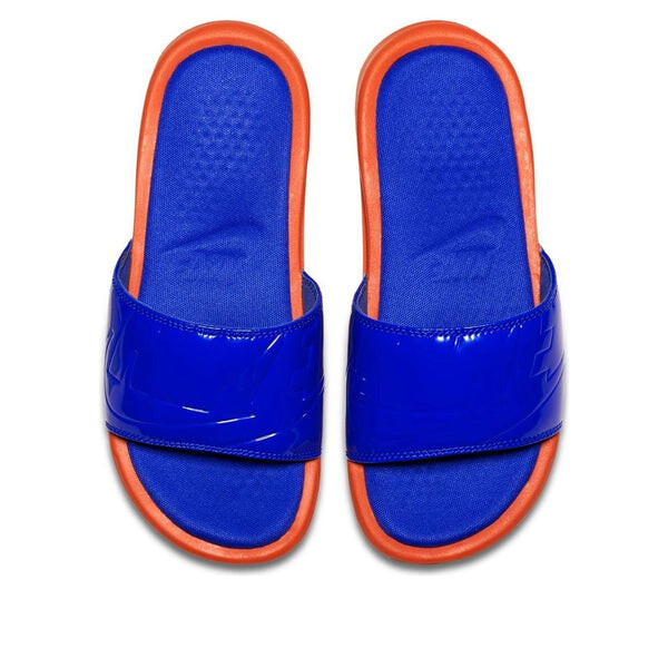 Тапочки benassi slides 'vintage coral racer blue' Nike, красный — фото 3