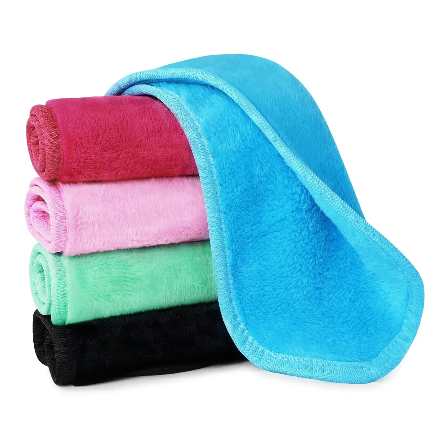 Набор URAQT — Микрофибровых салфеток для снятия макияжа, 5 шт. , 5 Pieces Mixed Colours