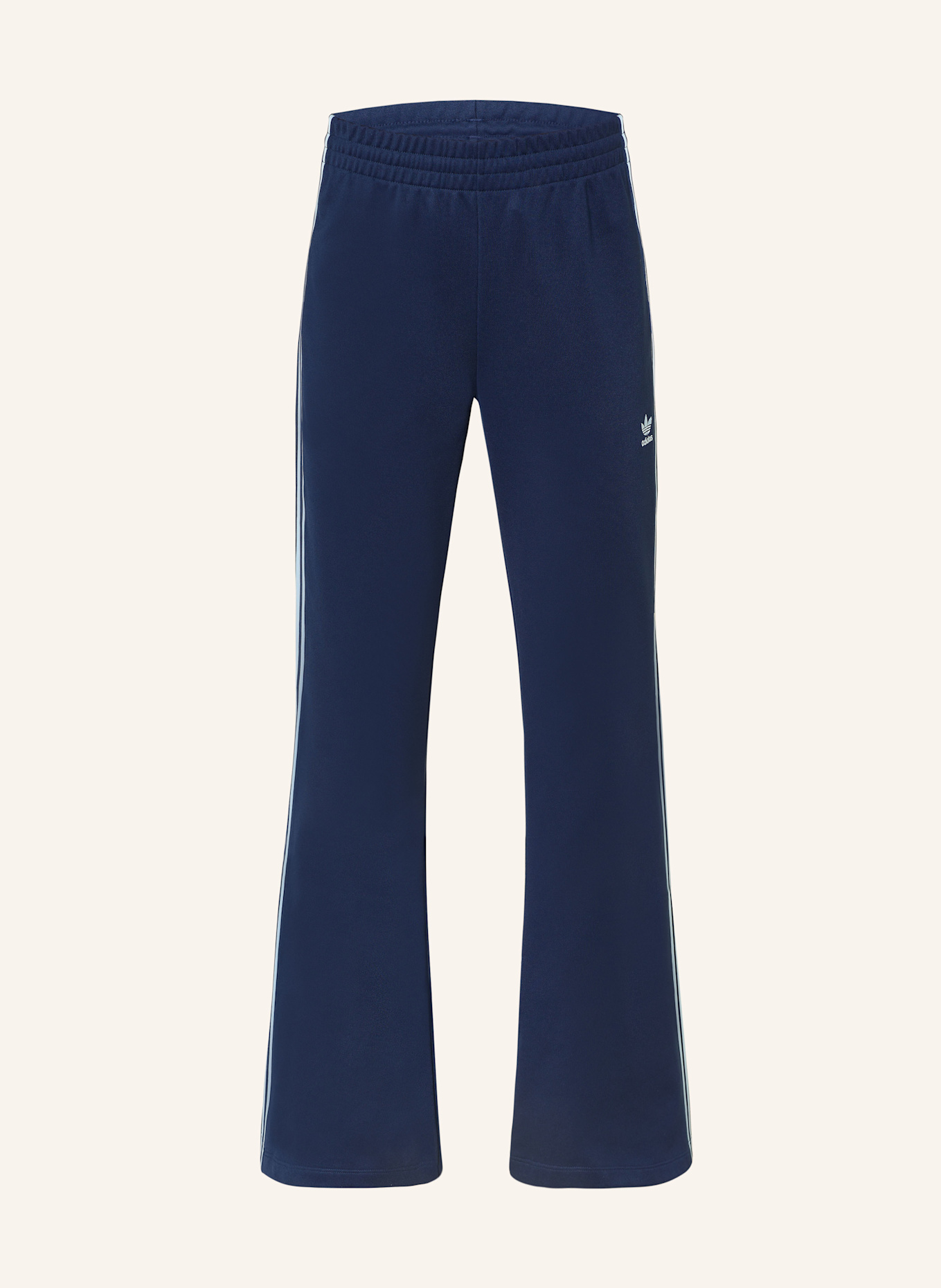 

Расклешенные спортивные брюки Adicolor с тремя полосками Adidas Originals, синий