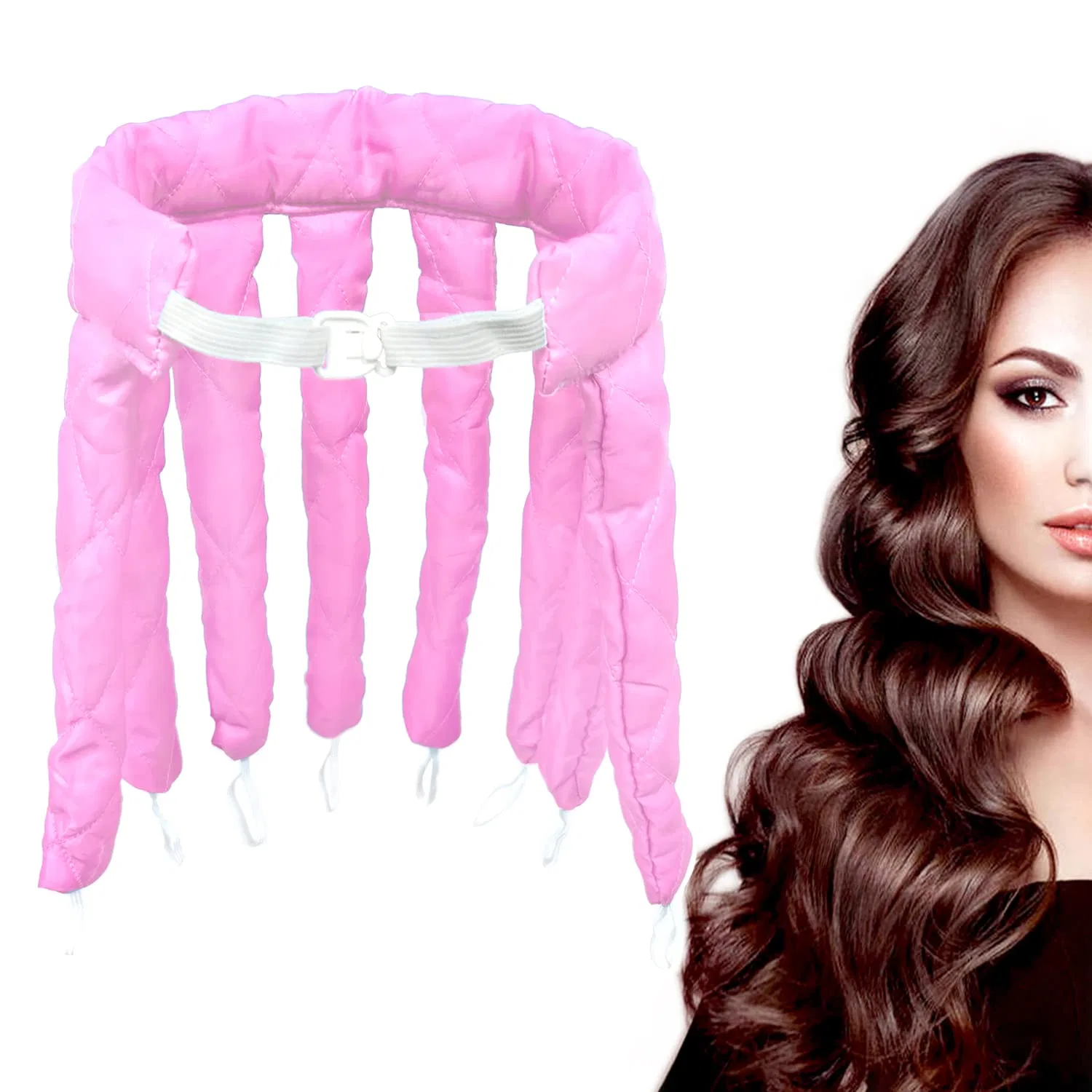 Мягкие бигуди-валики WUBAYI без нагрева, розовые Wubayi, Pink