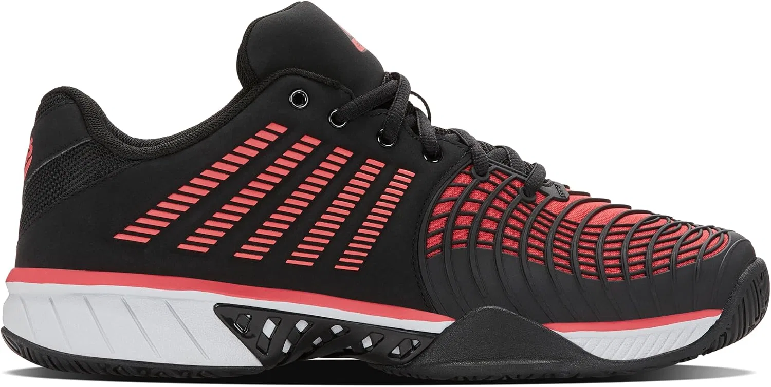 Кроссовки для падел K-Swiss Hypercourt Express 2, Black/Micro Chip Neon Lava