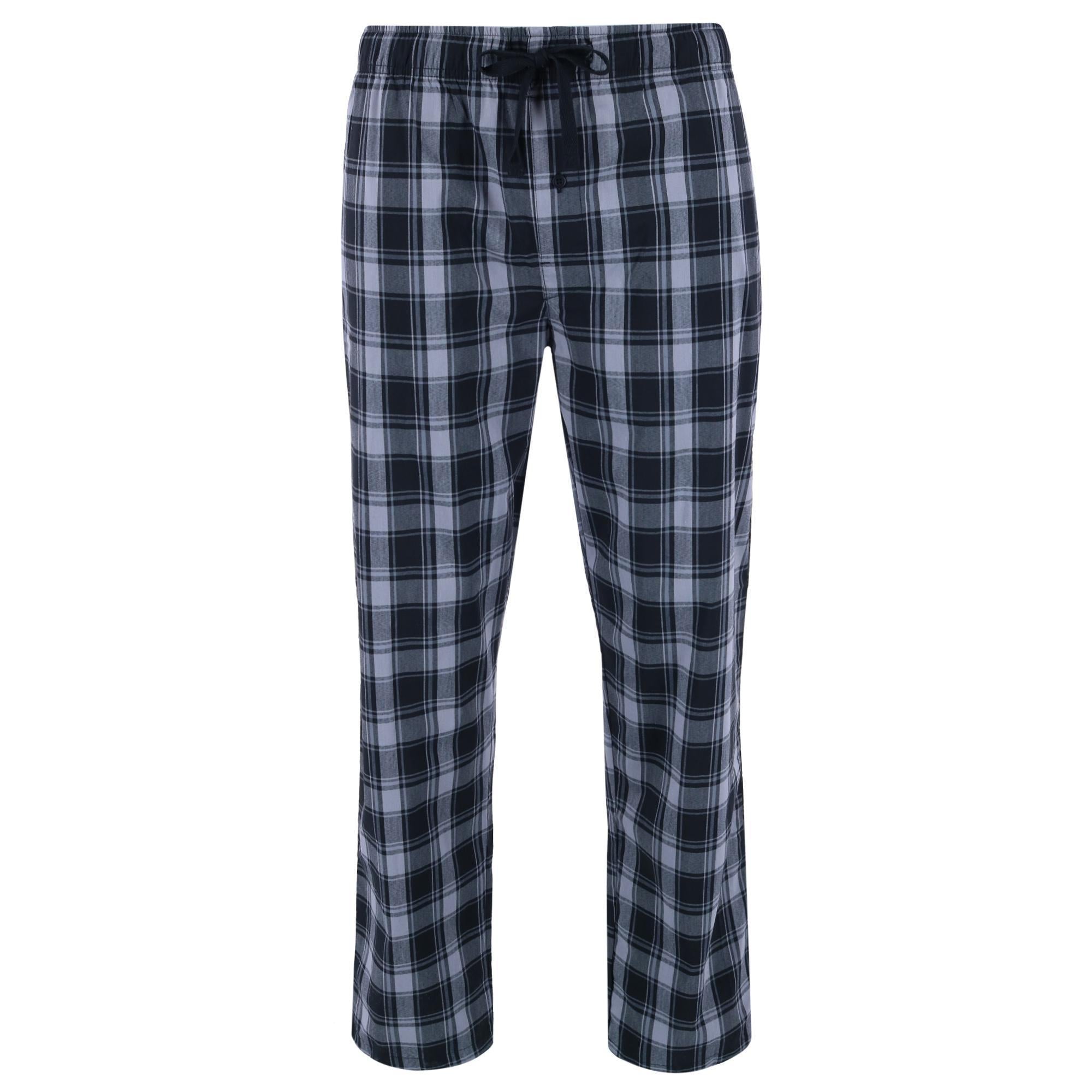 

Пижамные брюки Flex Plaid для мужчин, для больших и высоких Hanes, серый/черный