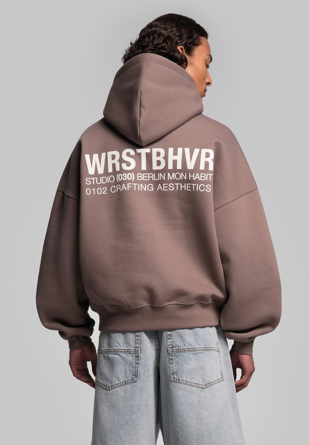 

Толстовка STUDIO V10 - Hoodie WRSTBHVR, коричневый