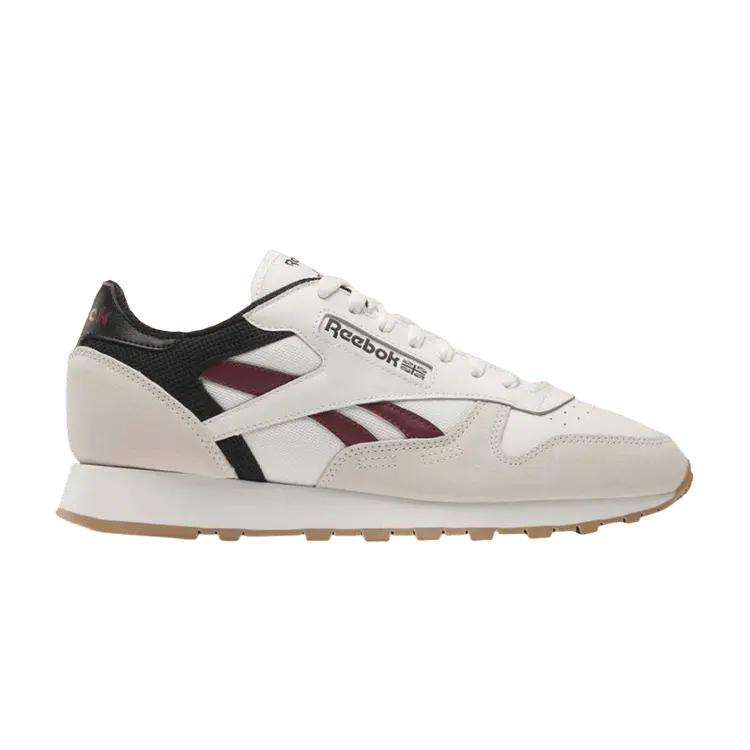 

Кроссовки Reebok Classic Leather 'Chalk Classic Maroon', кремовый