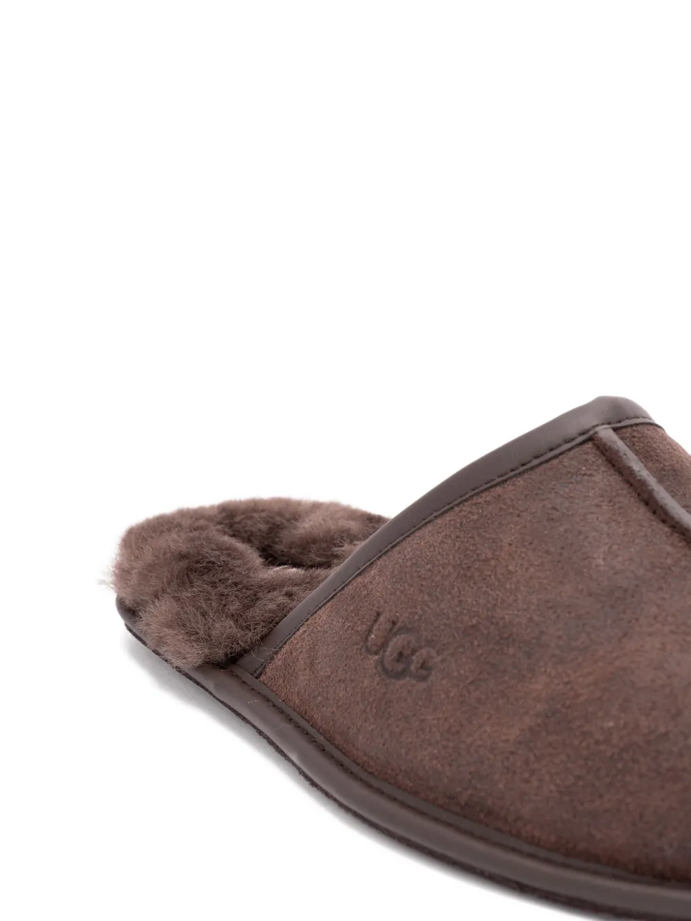 Замшевые слиперы UGG, коричневый — фото 3