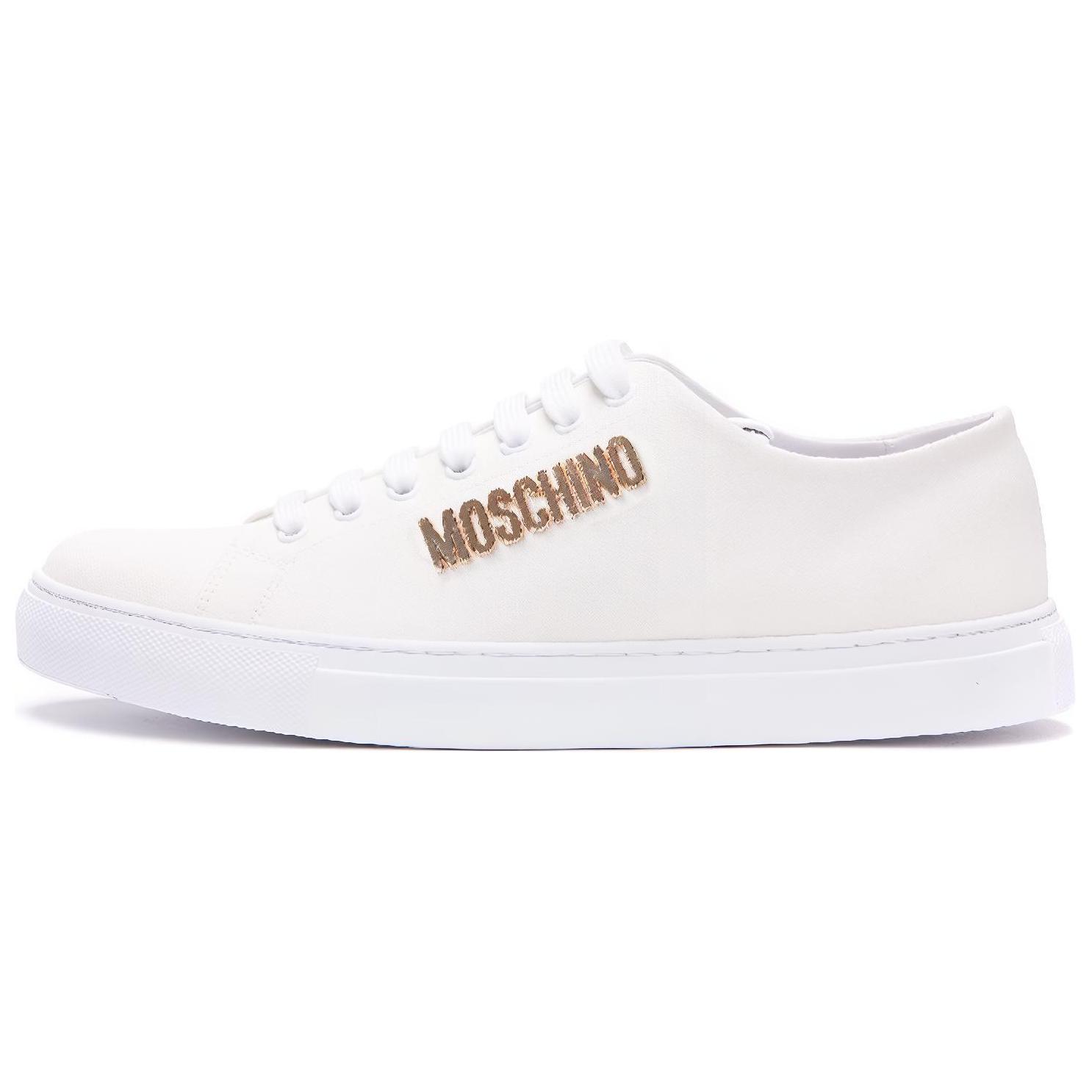 

MOSCHINO Низкие стильные мужские кроссовки для скейтбординга, белые