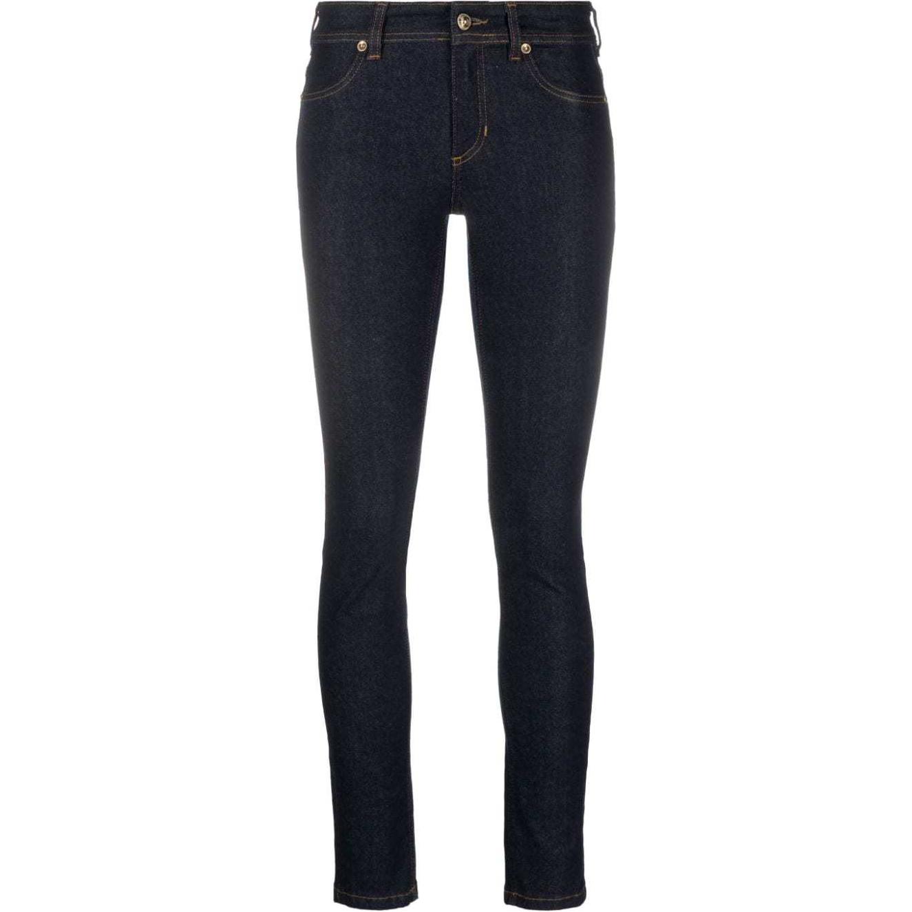 

Средние обтягивающие джинсы VERSACE JEANS COUTURE, черный