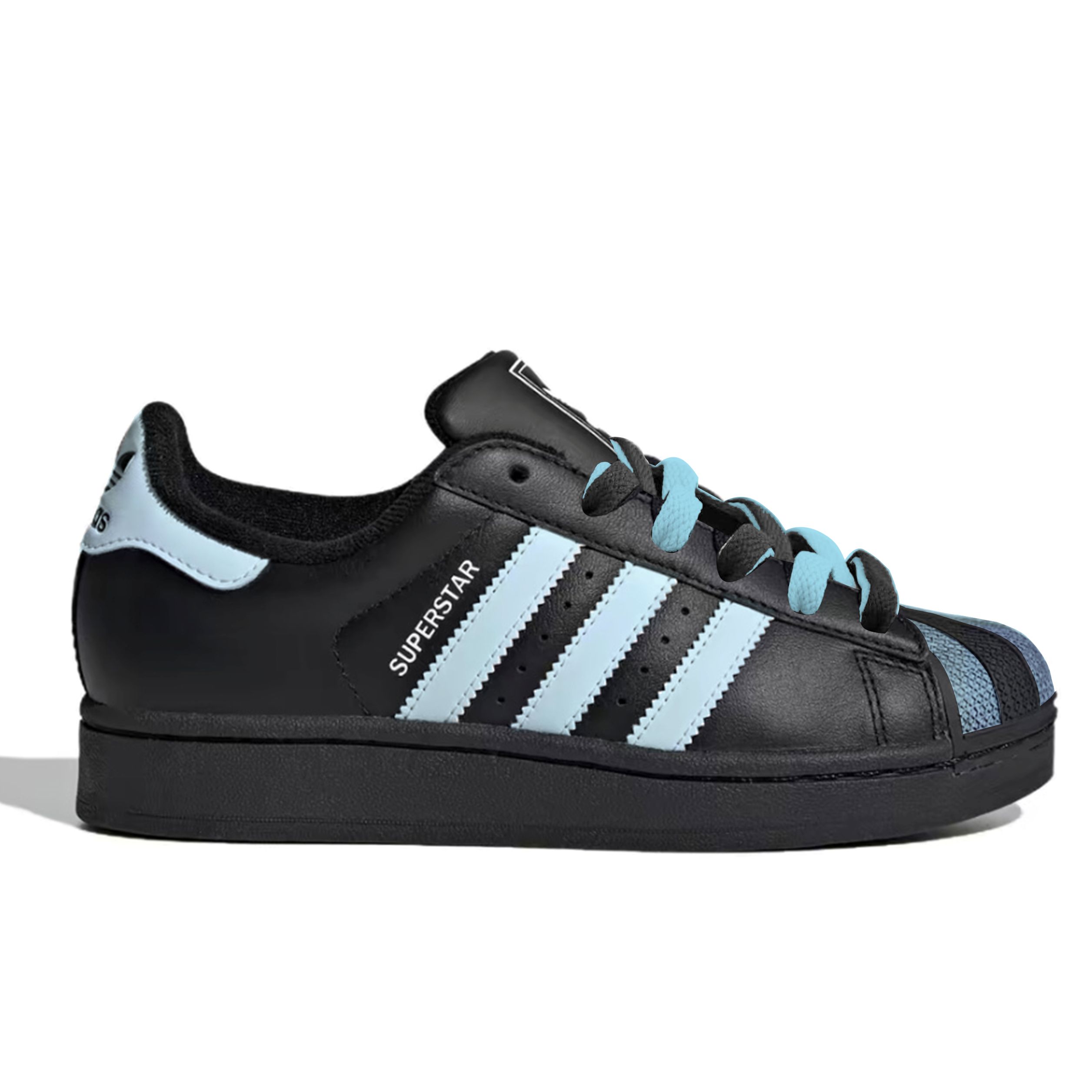 Adidas Originals Superstar Star Blue Snowflake милые противоскользящие износостойкие низкие кроссовки для скейтбординга Unisex — фото 3