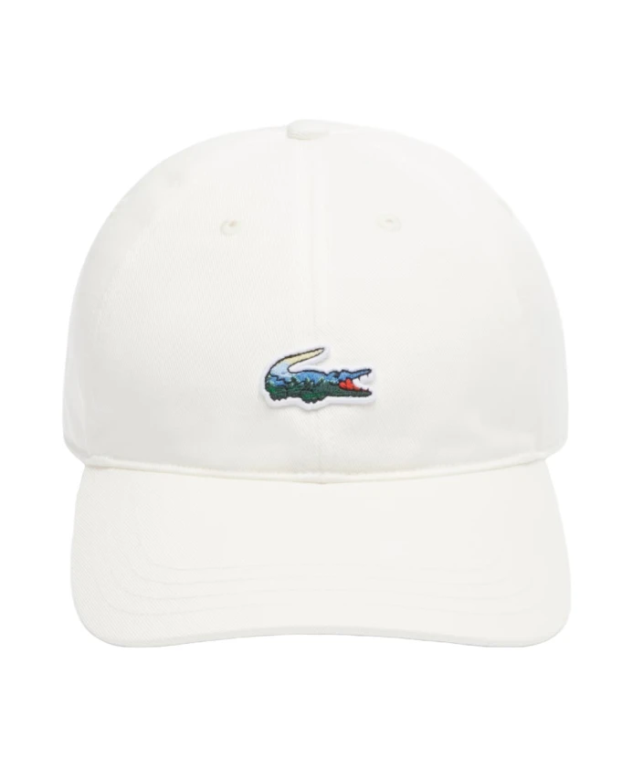 

Хлопковая кепка с изображением ландшафтного крокодила Lacoste, белый