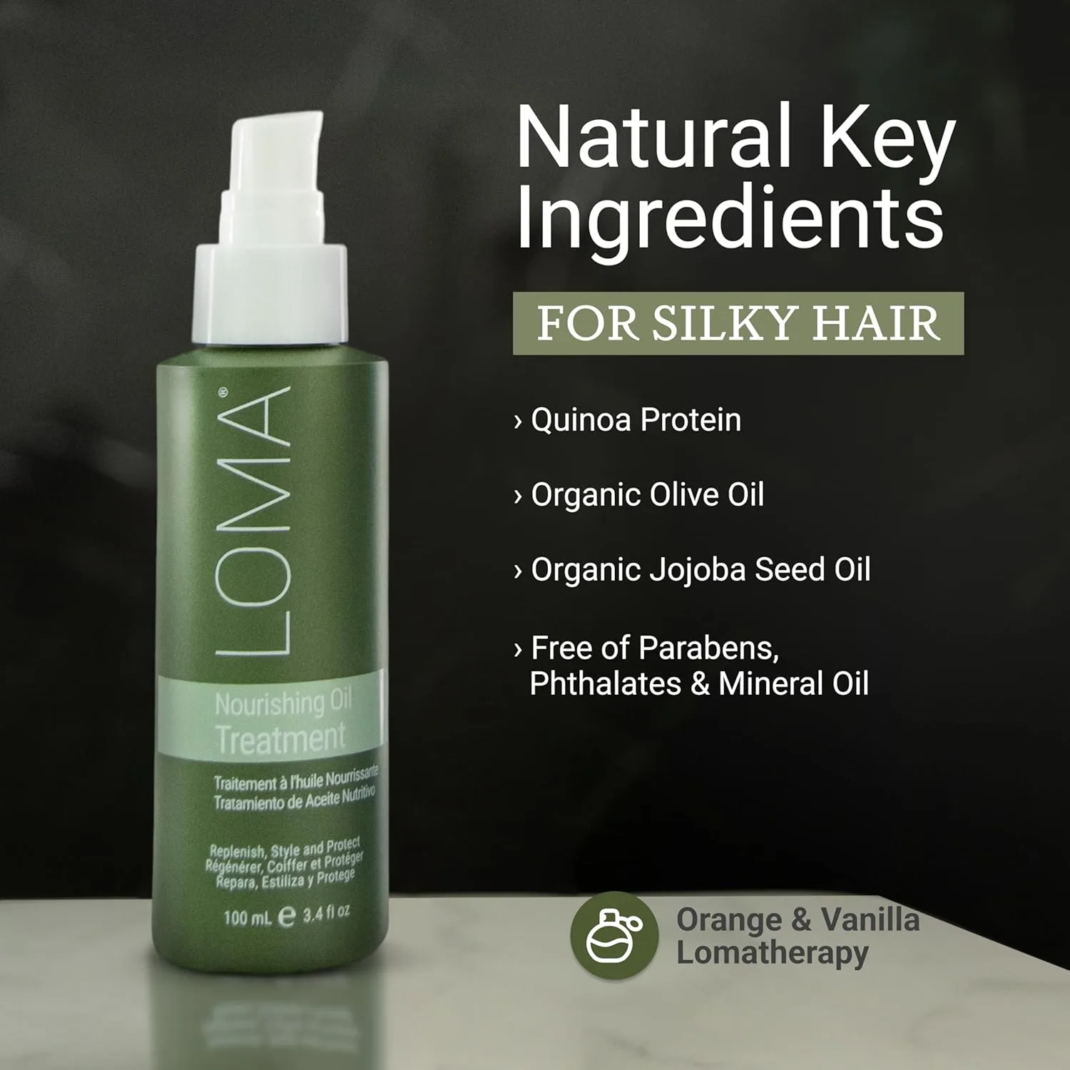 Питательное масло для ухода за волосами Loma Hair Care 237 мл (1 шт.), Orange — фото 3