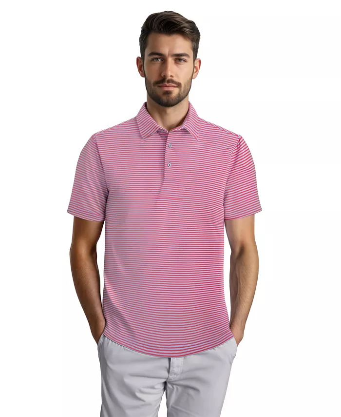 

Поло Prep Stripe, цвет Berry Scott Barber, красный