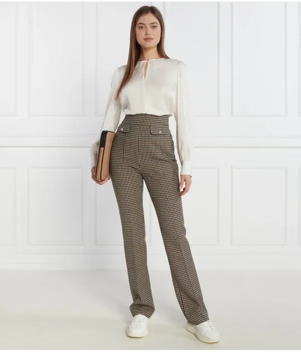 Брюки Тубека slim fit Boss, бежевый — фото 2