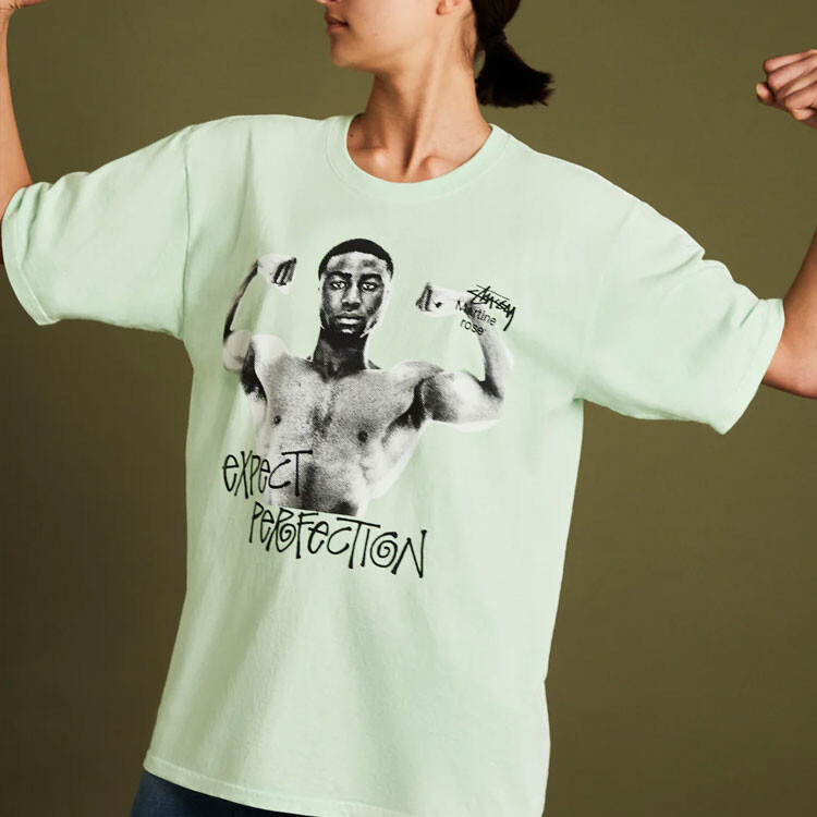 Футболка X Martine Rose SS23 унисекс зеленая Stussy, зеленый — фото 4