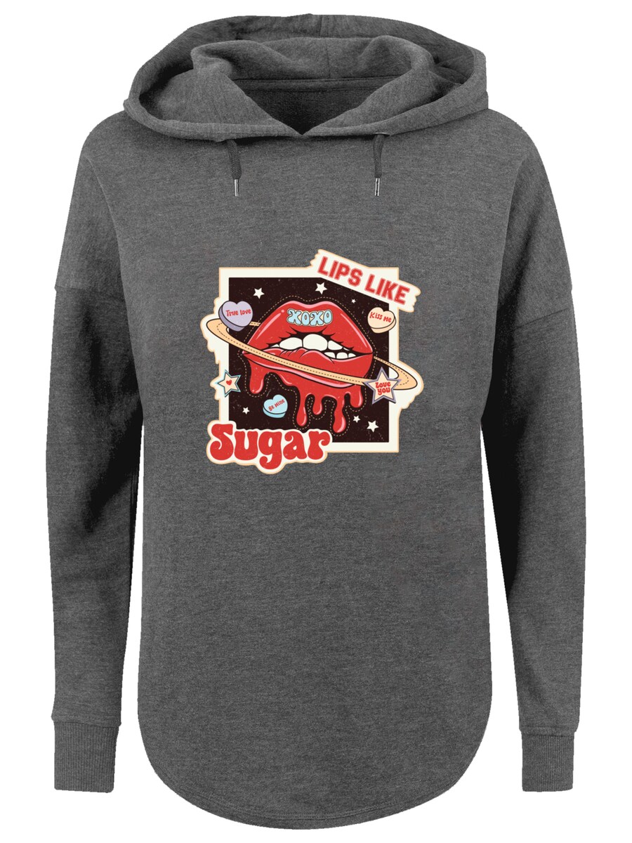 

Толстовка F4NT4STIC Lips Like Sugar Retro Fashion Valentinstag, Dark grey