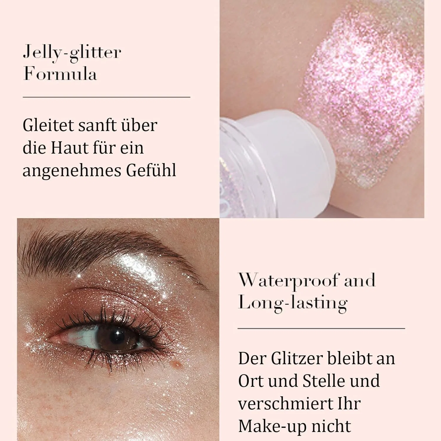 Стик-гель для тела с блестками Roll-On Sparkly Meitrend, 01Rainbow — фото 4