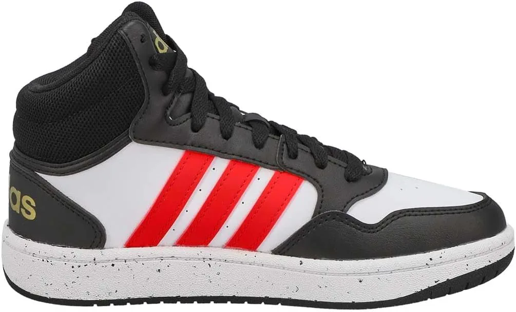 Женские баскетбольные кроссовки Adidas Hoops 3.0, белый/ярко-красный/черный — фото 4