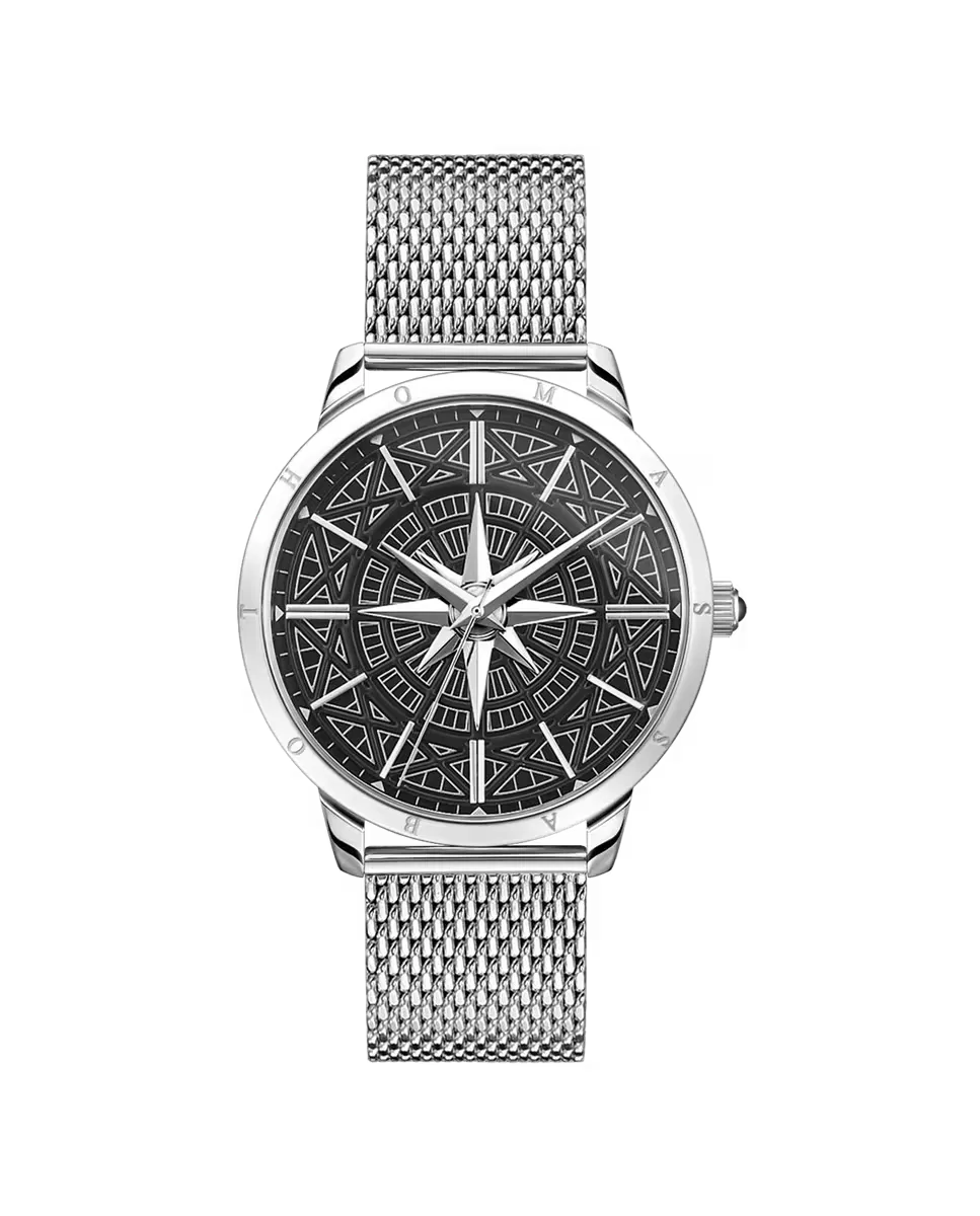 

Мужские стальные часы Rebel Spirit с компасом Thomas Sabo, серебряный