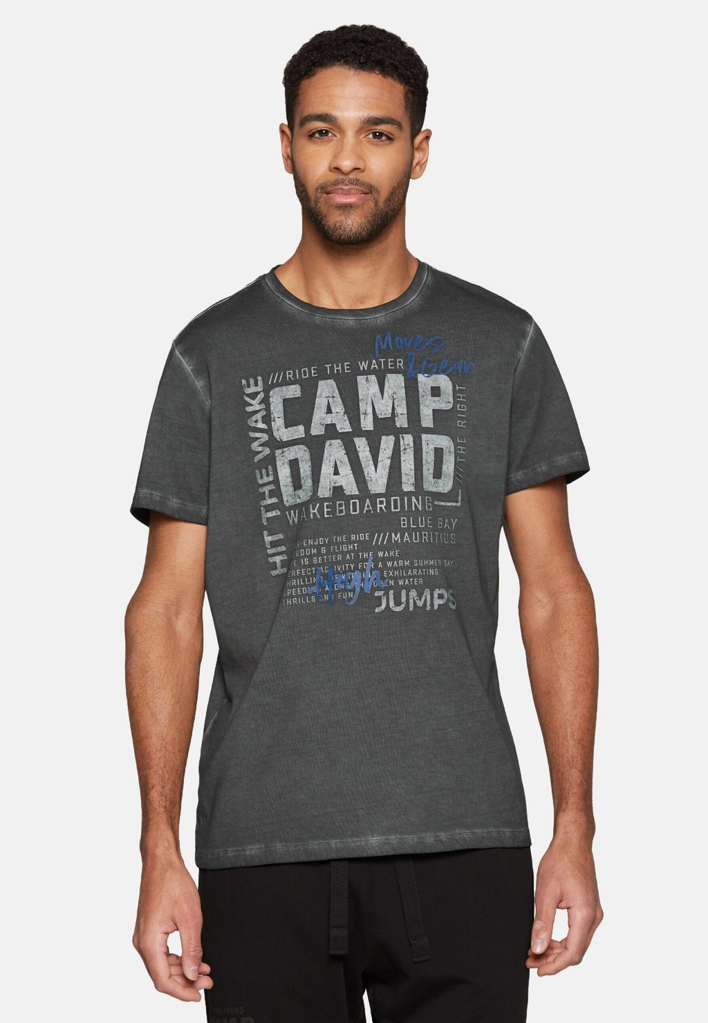 

Футболка с принтом MIT LOGO ARTWORKS Camp David, черный