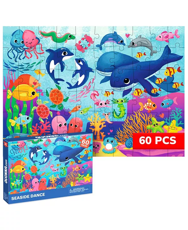 

Пазлы из 60 деталей для детей 4-6 лет Quokka, ocean