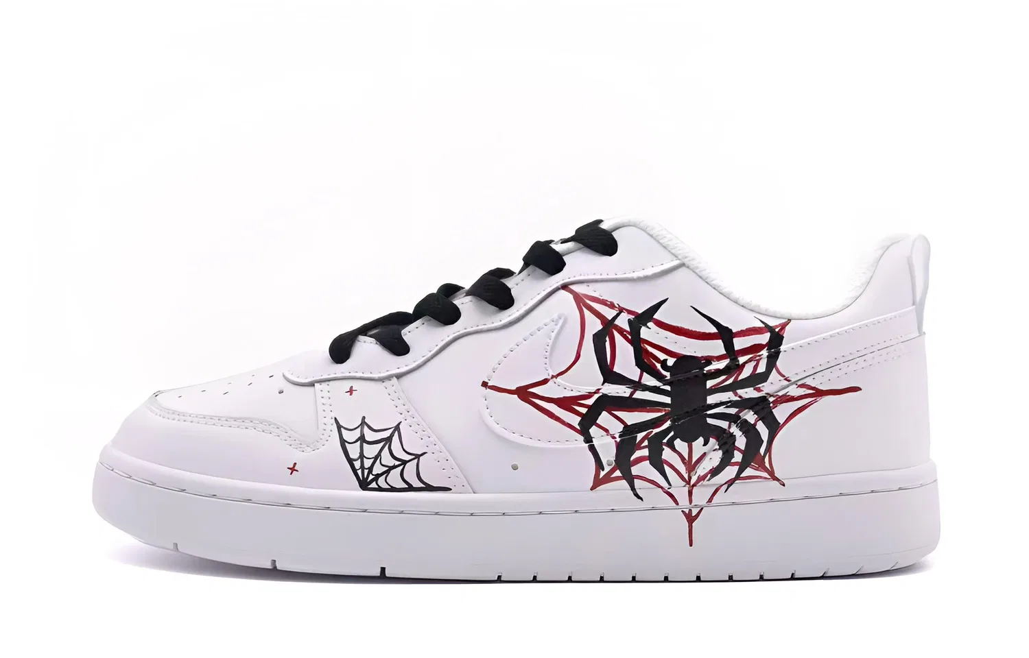 Кроссовки Court Borough Twilight Tide Spider Shadow с кожаной амортизацией, износостойкие, дышащие, низкие Nike, White