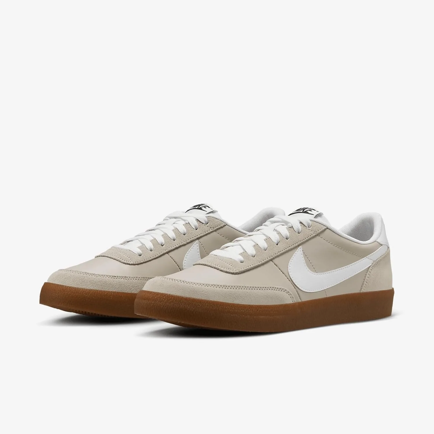 Мужские кожаные кроссовки Nike Killshot 2, белый/черный/коричневый — фото 2