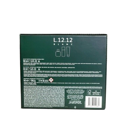 Подарочный набор из 3 предметов Eau De Blanc, 3,4 унции, Edt-спрей для мужчин, Lacoste — фото 2